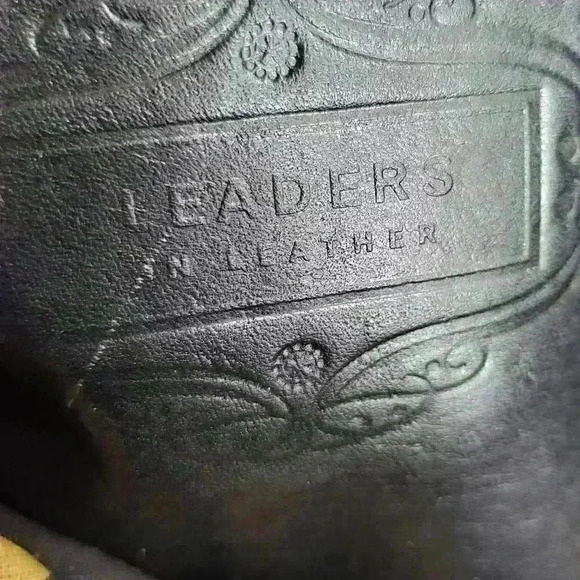 Leaders In Leather Black Hand Tooled Vtg Lined Shoulder Bag Made in Paraguay. - Picture 7 of 12